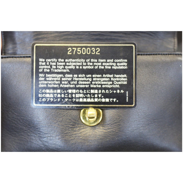 CHANEL VINTAGE Logo Plaque Bum Bag Black-US