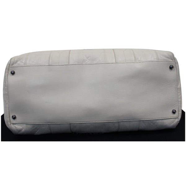 Chanel Square Stitched Lax Lambskin Tote Bag - bottom line