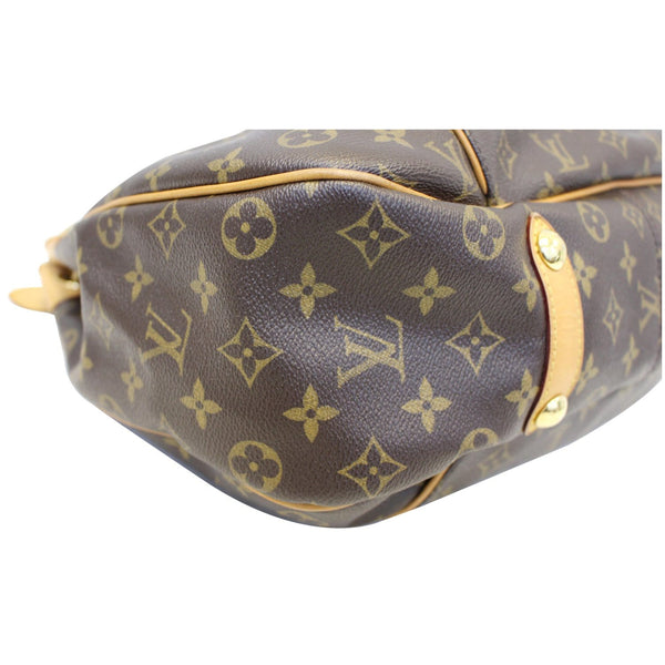 LOUIS VUITTON Galliera PM Monogram Canvas Shoulder Handbag Brown