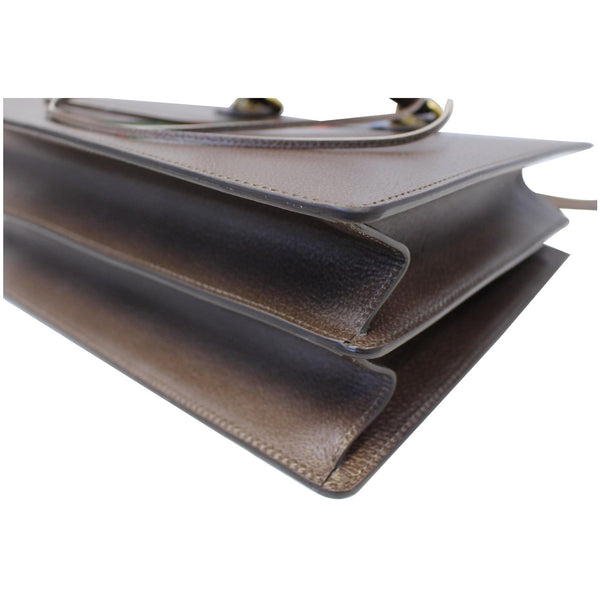 Gucci Handle Bag Animalier Leather Brown - corner