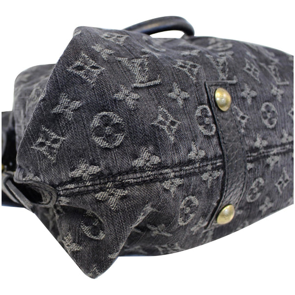 LOUIS VUITTON Cabby GM Monogram Mini Lin Shoulder Bag Black