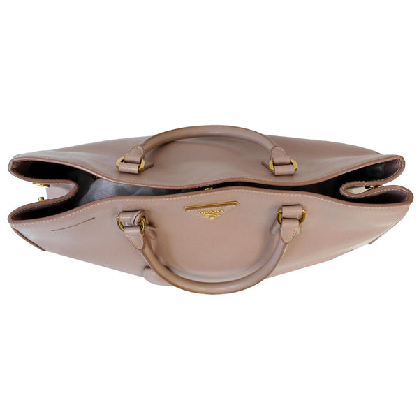 PRADA Lux Saffiano Leather Tote Tote Bag Light Pink