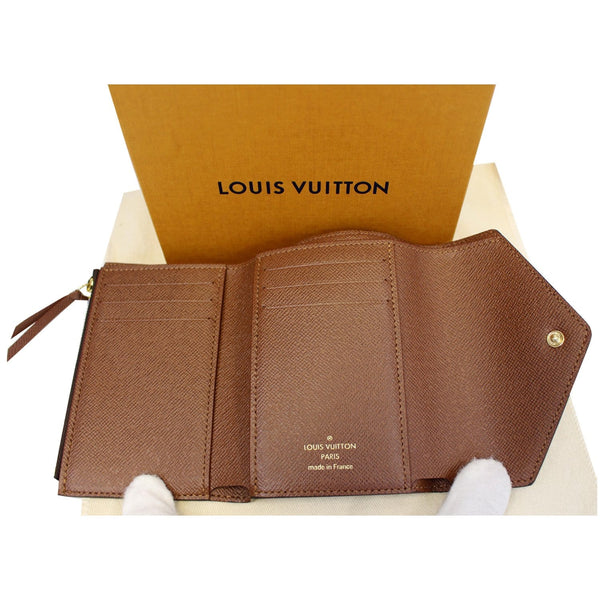 LOUIS VUITTON Victorine Monogram Canvas Wallet Brown