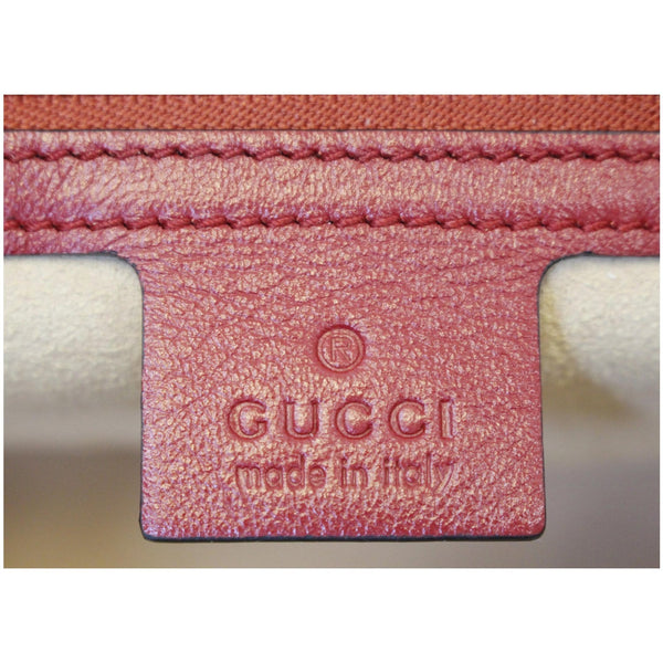 GUCCI GG Marmont Matelasse Leather Shoulder Bag Black/Red 443496