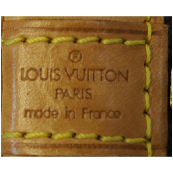 LOUIS VUITTON Alma Monogram Canvas Satchel Bag Brown