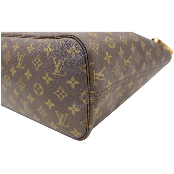 LOUIS VUITTON Neverfull MM Monogram Canvas Tote Shoulder Bag Brown