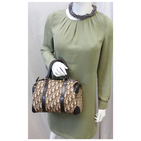 CHRISTIAN DIOR Monogram Logo Boston Duffle Bag-US