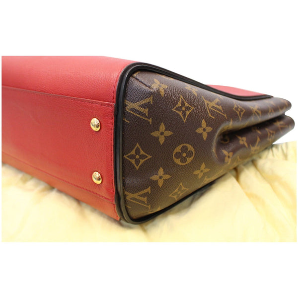 LOUIS VUITTON Kimono Monogram Calfskin Tote Bag Brown/Cerise
