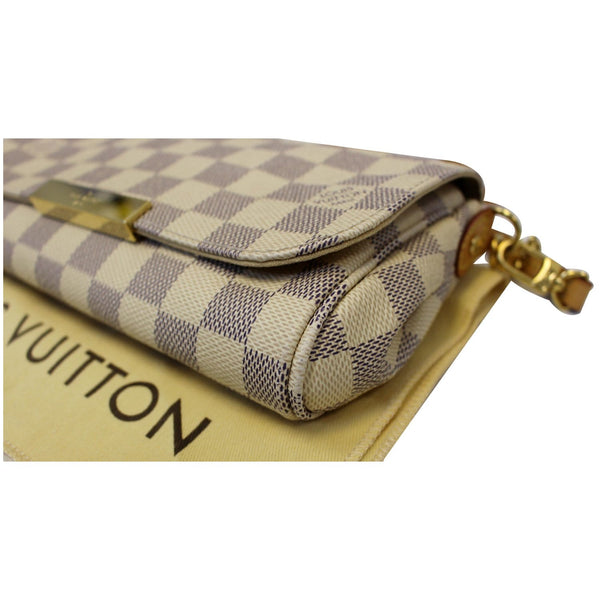 LOUIS VUITTON Favorite PM Damier Azur Crossbody Bag White