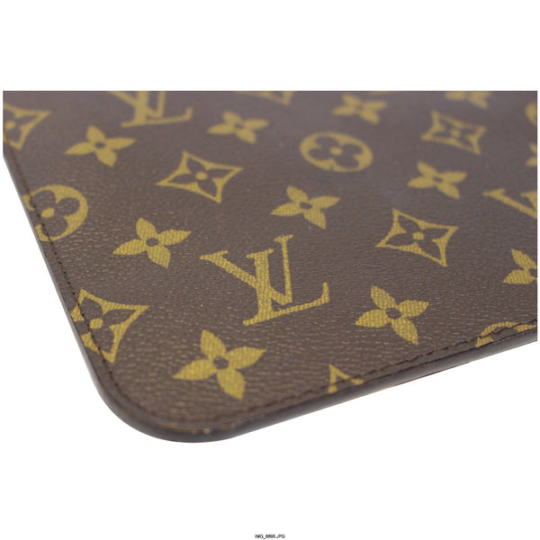 LOUIS VUITTON Pochette Wristlet Pouch Monogram Canvas Neverfull MM