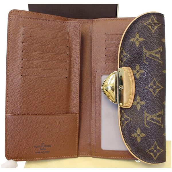LOUIS VUITTON Eugenie Monogram Canvas Wallet Brown
