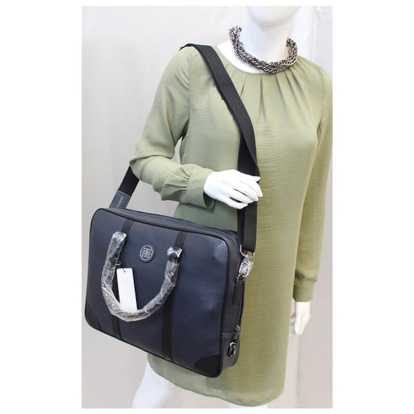 Bolvaint Cabot Black Leather Briefcase Bag-US