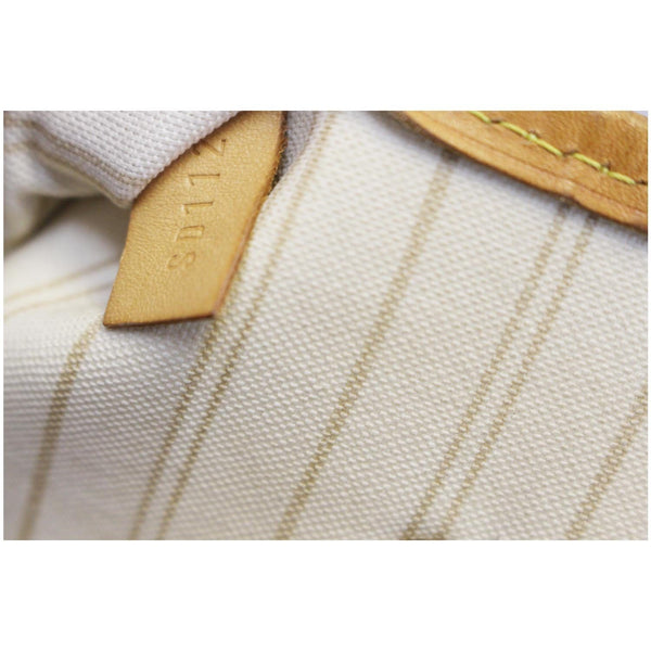 Louis Vuitton Neverfull MM Damier Azur Tote Bag - lv tag