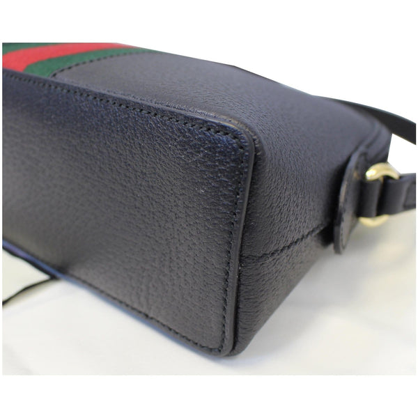 Gucci Ophidia Small Web GG Leather Shoulder Bag Black