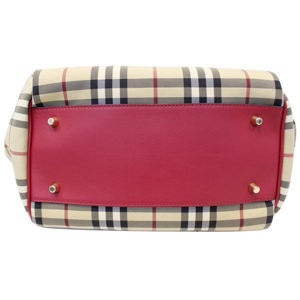 BURBERRY Haymarket Check PVC Tote Shoulder Bag-US