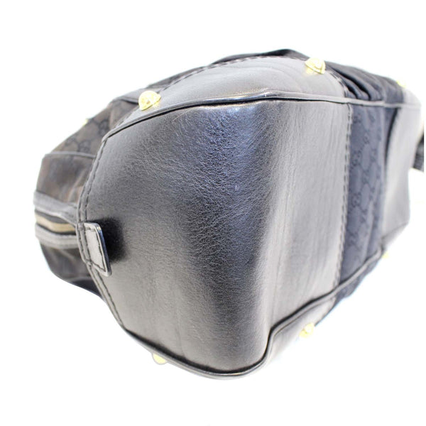 Gucci Monogram Jockey Boston Bag - Preloved Gucci Bags | left view