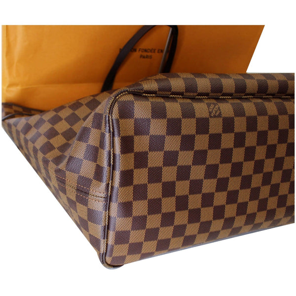 LOUIS VUITTON Neverfull GM Damier Ebene Shoulder Bag Brown