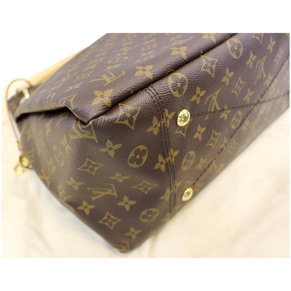 LOUIS VUITTON Artsy MM Monogram Canvas Shoulder Bag Brown