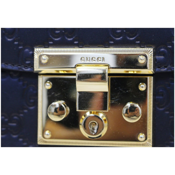 GUCCI Padlock GG Guccissima Signature Leather Shoulder Bag 453189-US