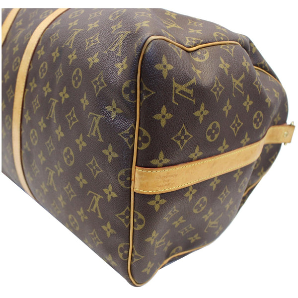 LOUIS VUITTON Keepall Bandouliere 55 Monogram Canvas Travel Bag Brown-US