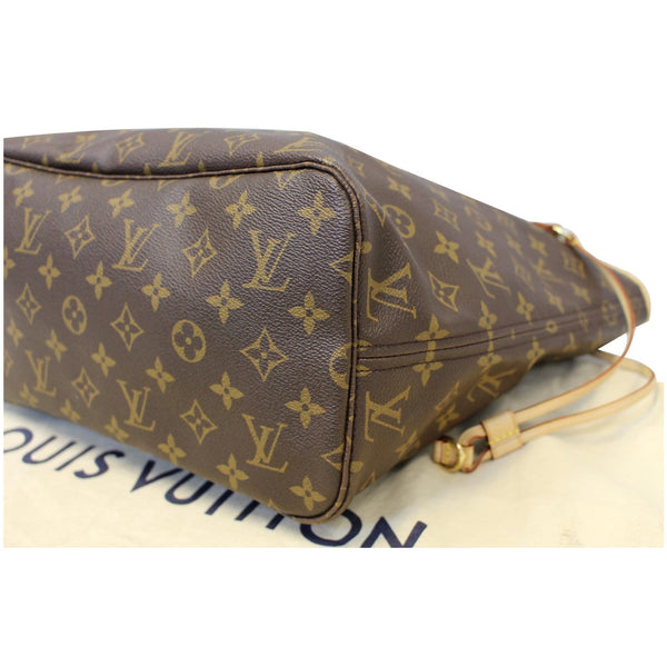 LOUIS VUITTON Neverfull MM Monogram Canvas Tote Shoulder Bag Brown