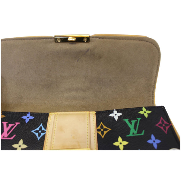 LOUIS VUITTON Courtney Multicolore Monogram Clutch Bag Black