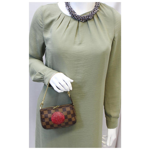 LOUIS VUITTON Trunks and Bags Damier Ebene Mini Pochette Accessories-US