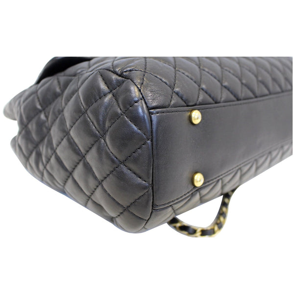 CHANEL Large Shopping Flap Shoulder Bag Black-US