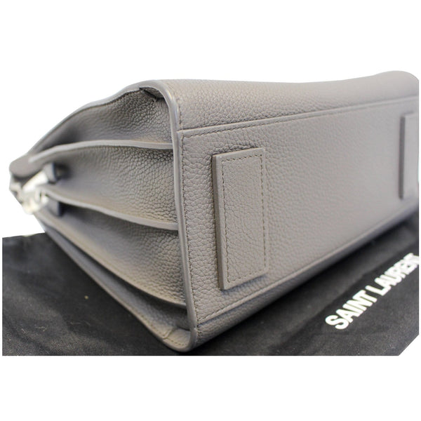 YVES SAINT LAURENT Sac de Jour Small Grained Leather Shoulder Bag Grey-US