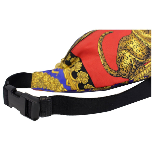VERSACE Baroque and Leopard-Print Satin Belt Bag Multicolor-US