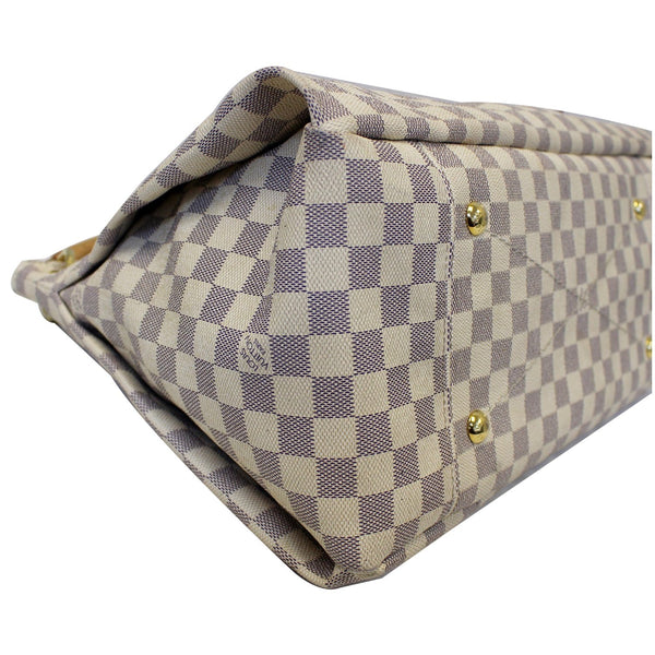 Louis Vuitton Artsy MM Damier Azur Shoulder Bag - left view