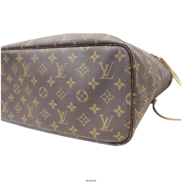 LOUIS VUITTON Neverfull MM Monogram Canvas Tote Shoulder Bag Fuchsia-US