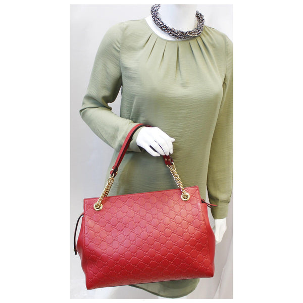 Gucci Shoulder Bag Guccissima Leather Soft Signature for sale