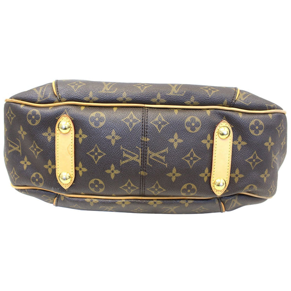 LOUIS VUITTON Galliera PM Monogram Canvas Shoulder Handbag Brown-US