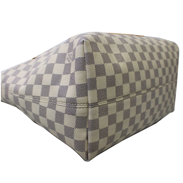 Louis Vuitton Iena MM Damier Azur Shoulder Bag corner seam