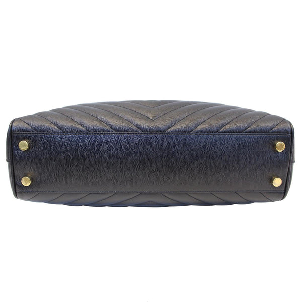 YVES SAINT LAURENT Matelasse Chevron Large Monogram Shopper Bag Black-US