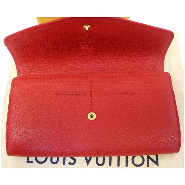 LOUIS VUITTON Scarlet Monogram Empreinte Wallet Red