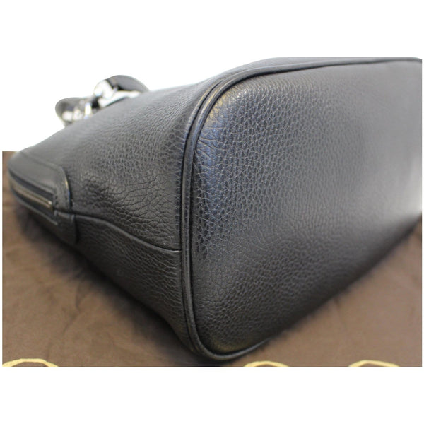 GUCCI Dome Leather Crossbody Bag Black 420023