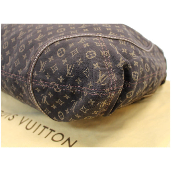 LOUIS VUITTON Manon MM Mini Lin Monogram Hobo Bag Black