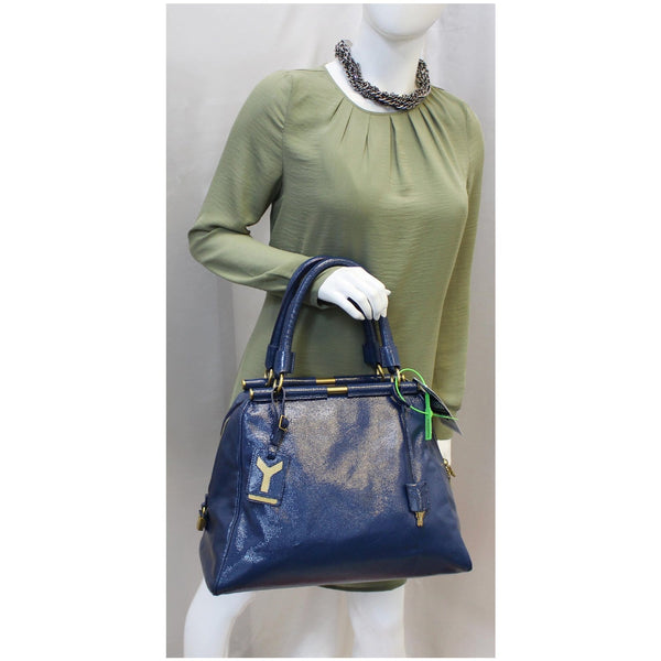 Yves Saint Laurent Majorelle Satchel Bag Leather for women