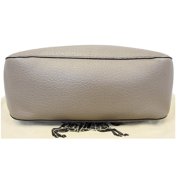 Burberry Leather Ledbury Grain Hobo Shoulder Bag - back view