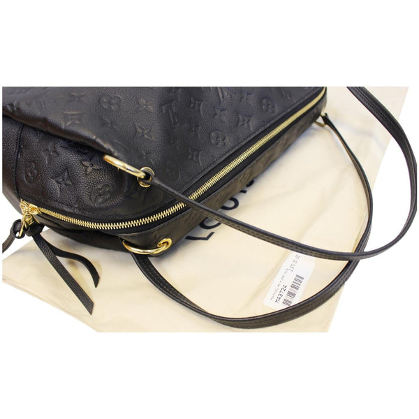 LOUIS VUITTON Ponthieu MM Monogram Empreinte Leather Shoulder Bag Black