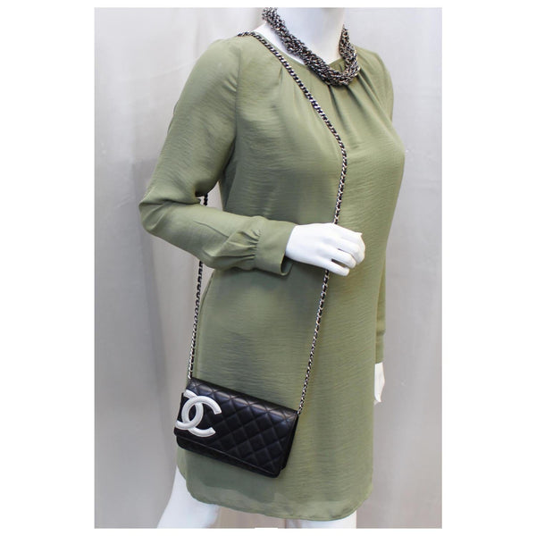 CHANEL Calfskin Quilted Cambon WOC Wallet On Chain-US