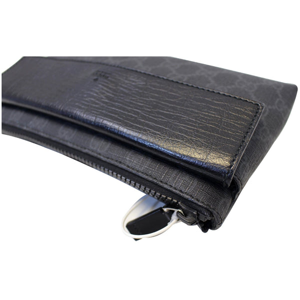 GUCCI GG Supreme Monogram Waist Bum Bag Black 161833-US