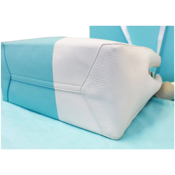 Tiffany & Co Color Block Shoulder Bag Off-white/Blue-US