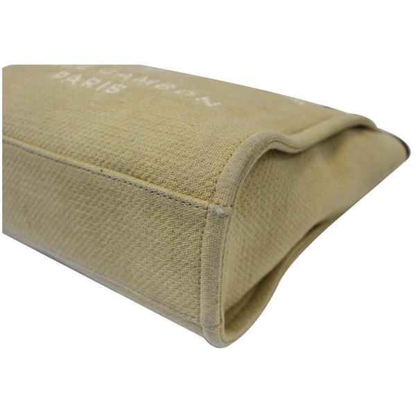 CHANEL Deauville Mini Chian Tote Bag Beige/Black-US