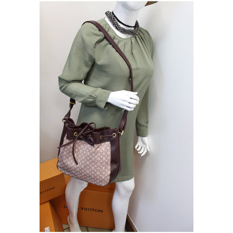 LOUIS VUITTON Noe PM Monogram Idylle Canvas Shoulder Bag Sepia