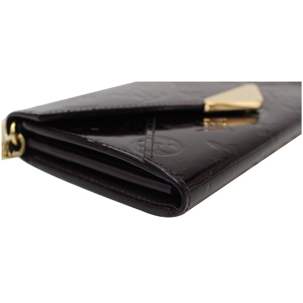 front logo LV Mira Monogram Vernis Shoulder Pouch