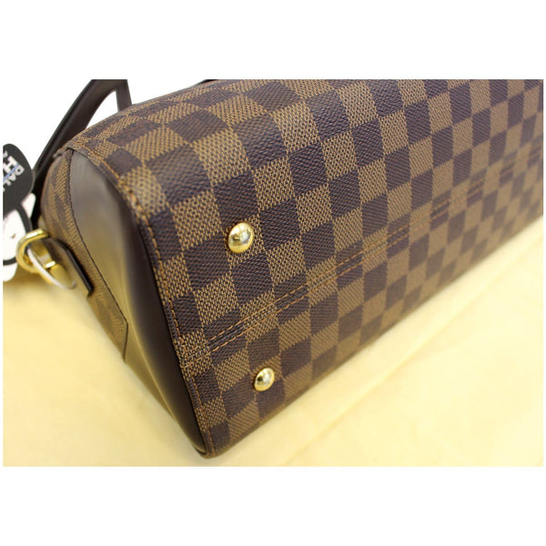 LOUIS VUITTON Kensington Bowling Damier Ebene Shoulder Handbag-US