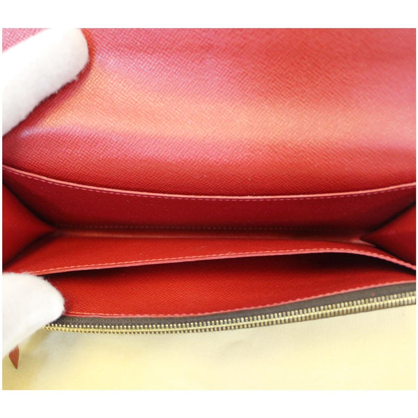 Louis Vuitton Caissa Damier Ebene Wallet Brown - inside look